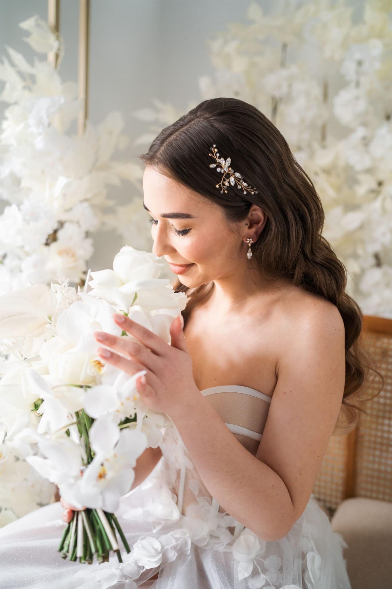 Inez – Haarnadeln für die Hochzeit mit Kristallen