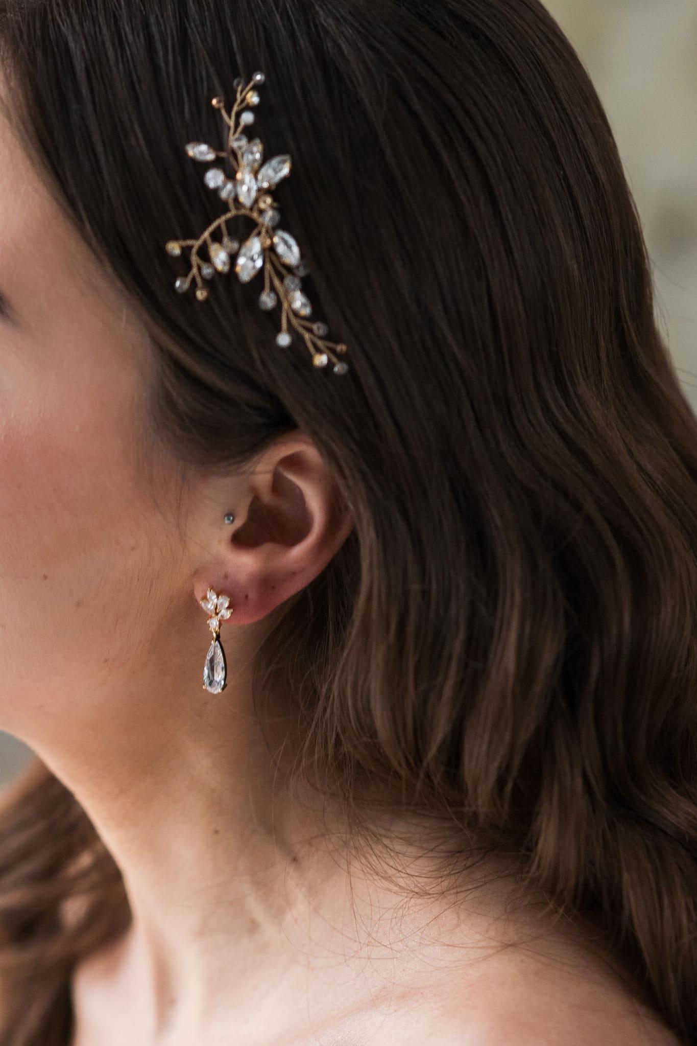 Inez – Haarnadeln für die Hochzeit mit Kristallen