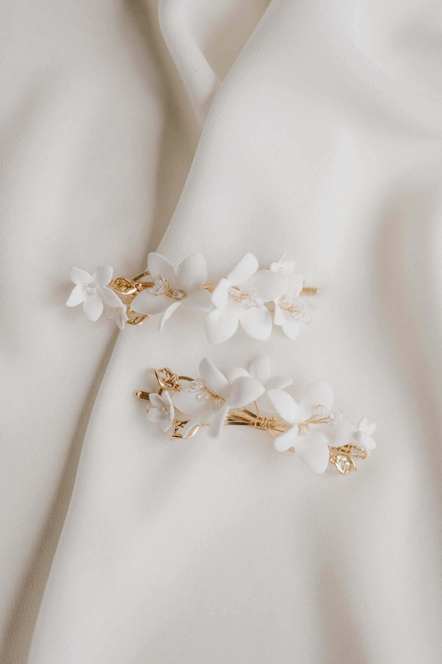 Helia - Blumen Hochzeit Haarspangen