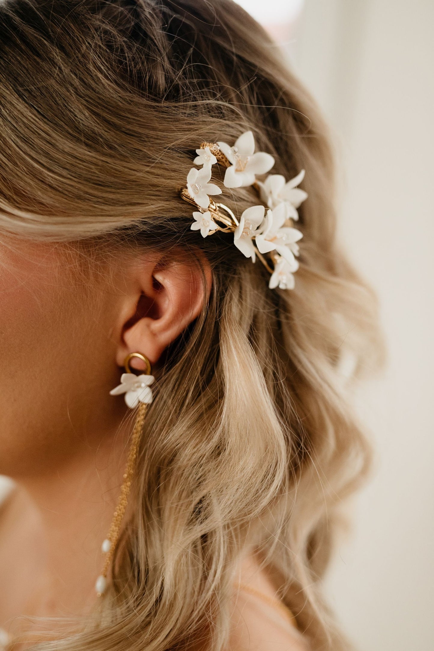Helia - Blumen Hochzeit Haarspangen