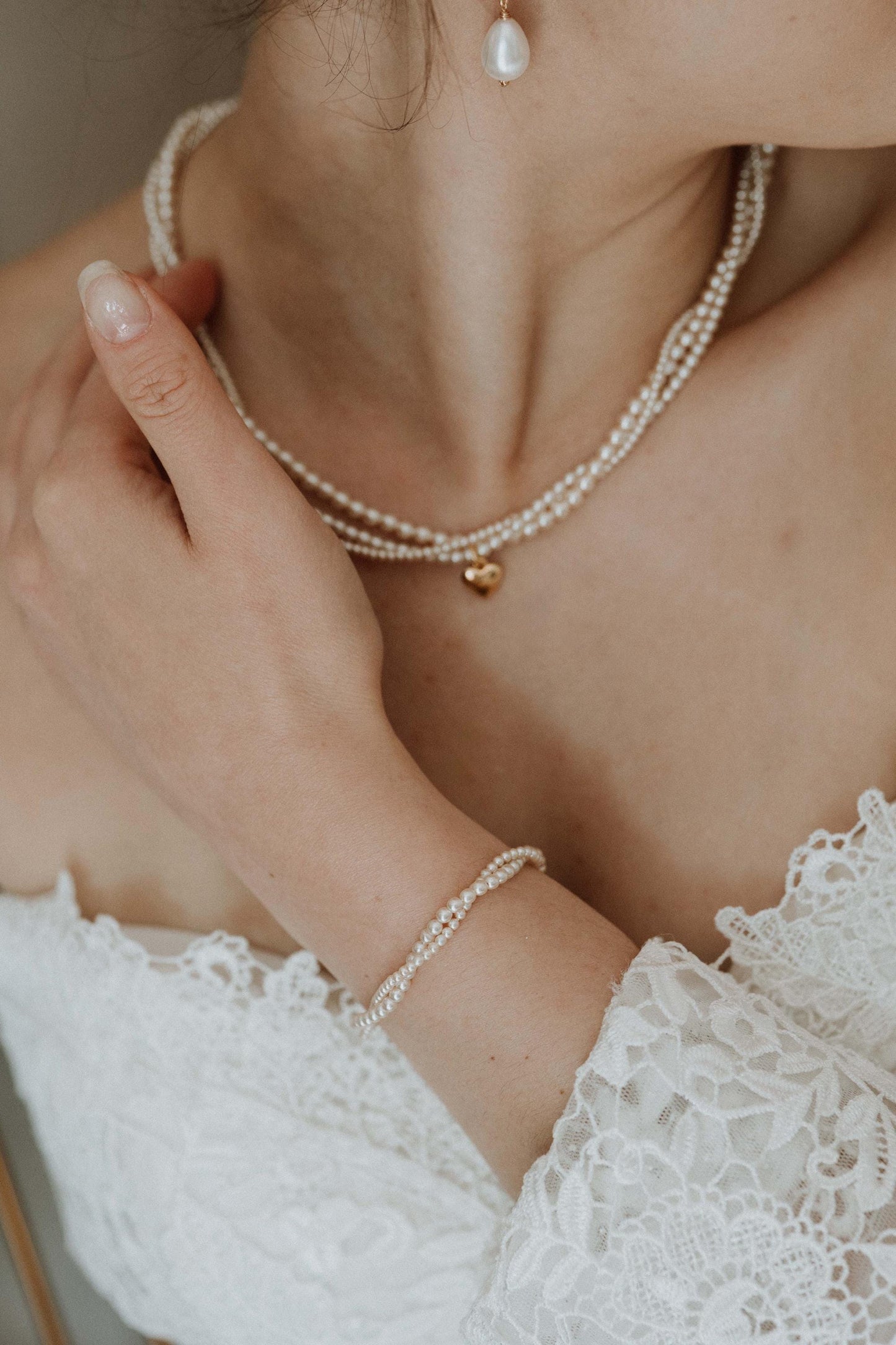 Constanze - pearl wedding bracelet
