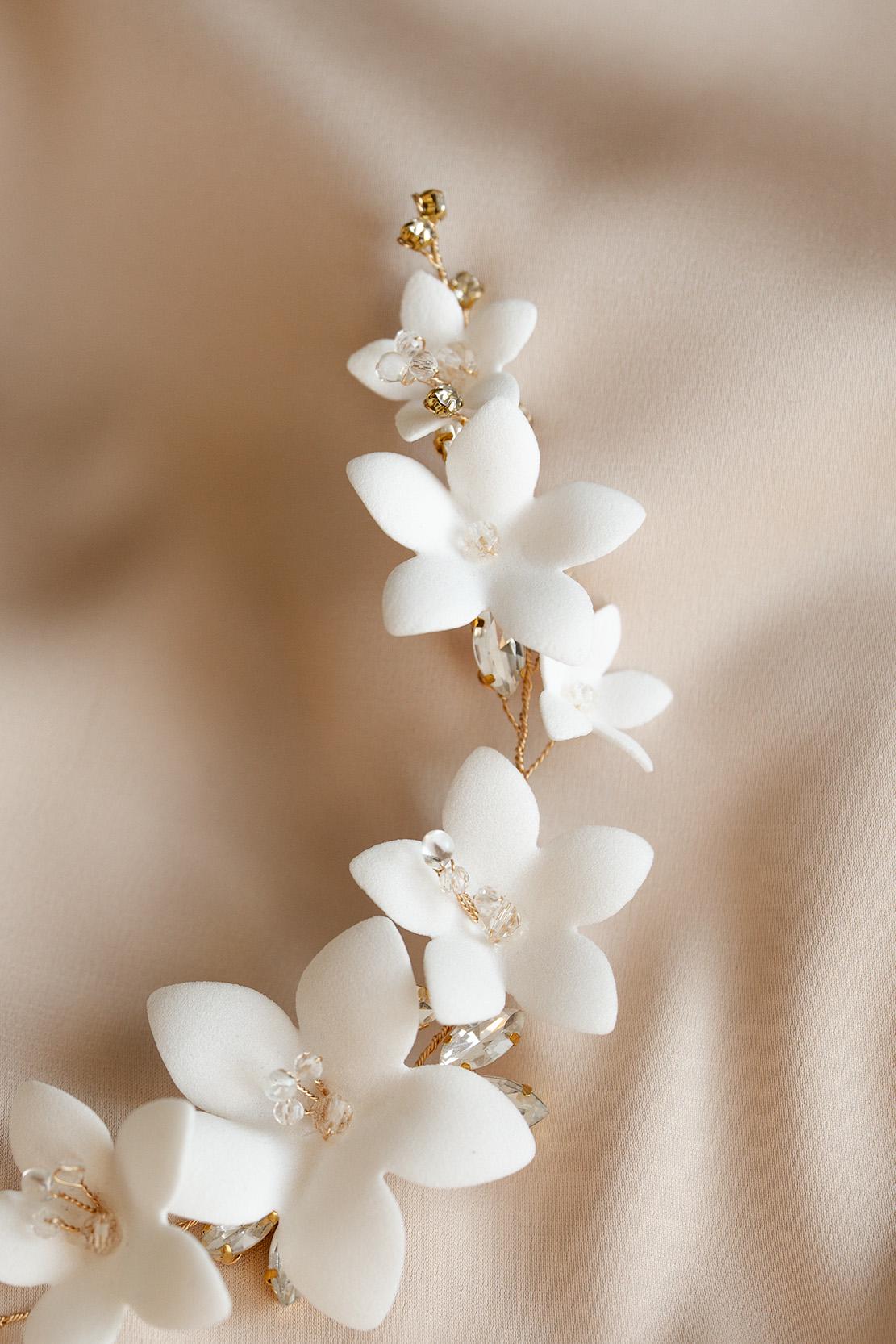 Holly - Hochzeitshaarteil mit Zirkonen
