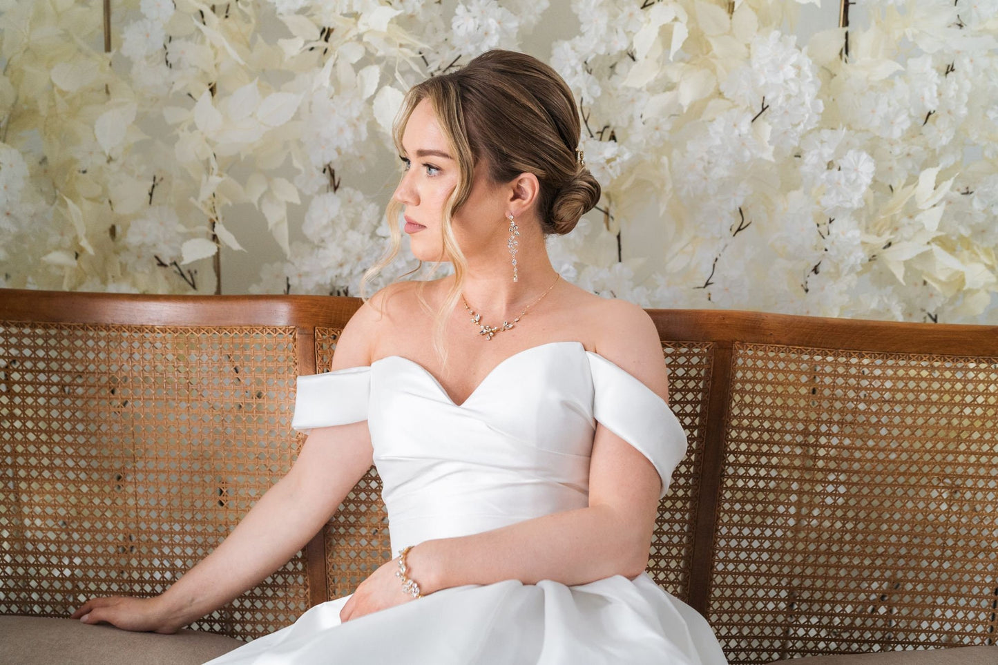 Sparkle - Lange Kristall-Hochzeitsohrringe