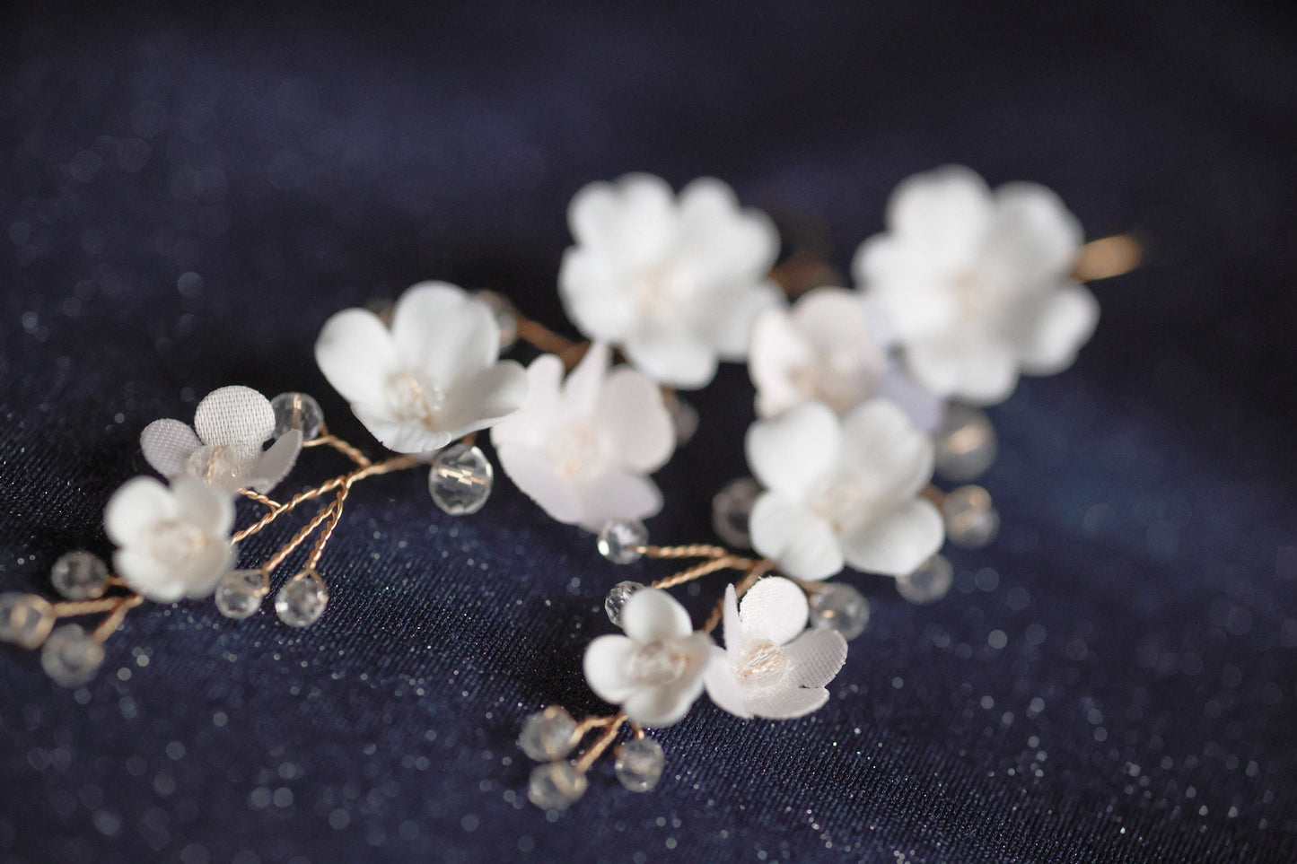 Madlen - Romantische Hochzeitsohrringe mit Blumen