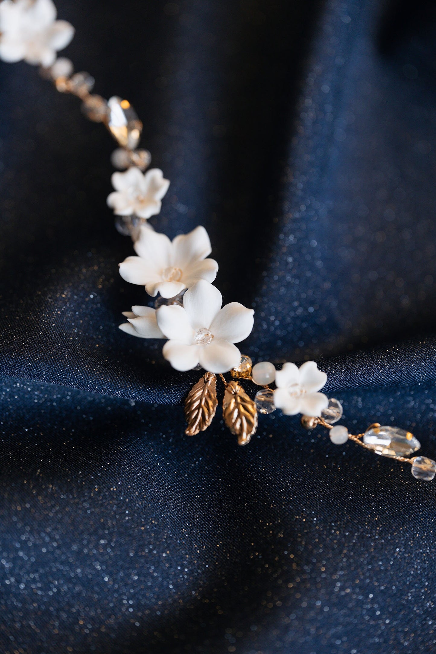 Clodin - Hochzeitshaarteil mit Blumen