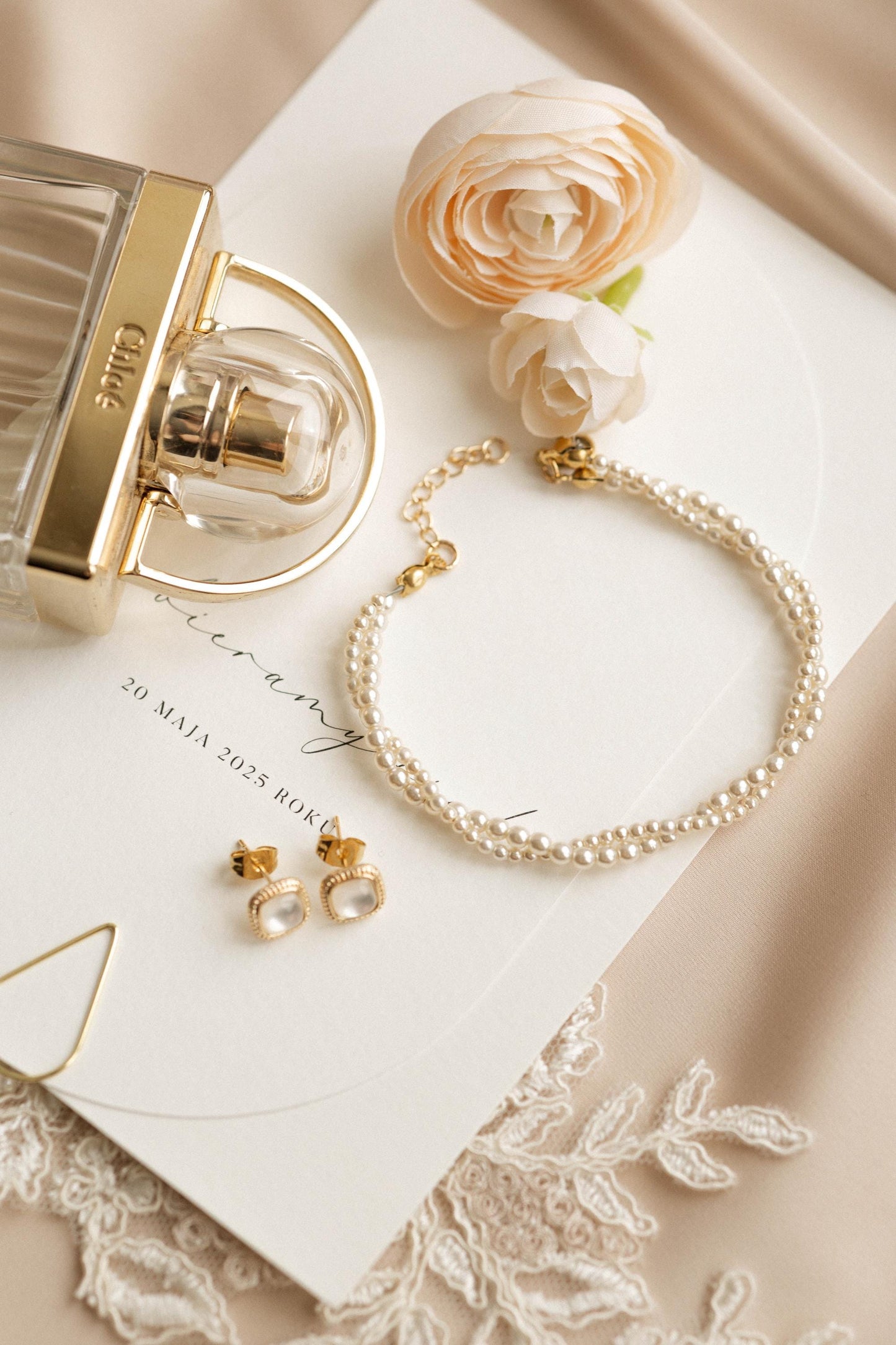 Constanze - pearl wedding bracelet