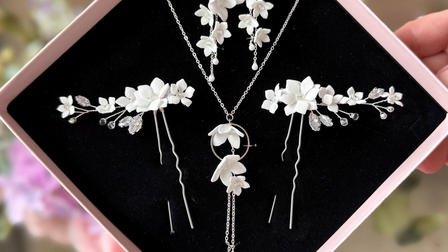 Agnes – Boho-Hochzeitshaarnadeln