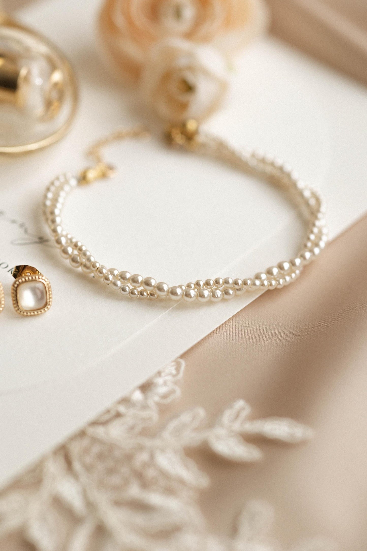 Constanze - pearl wedding bracelet