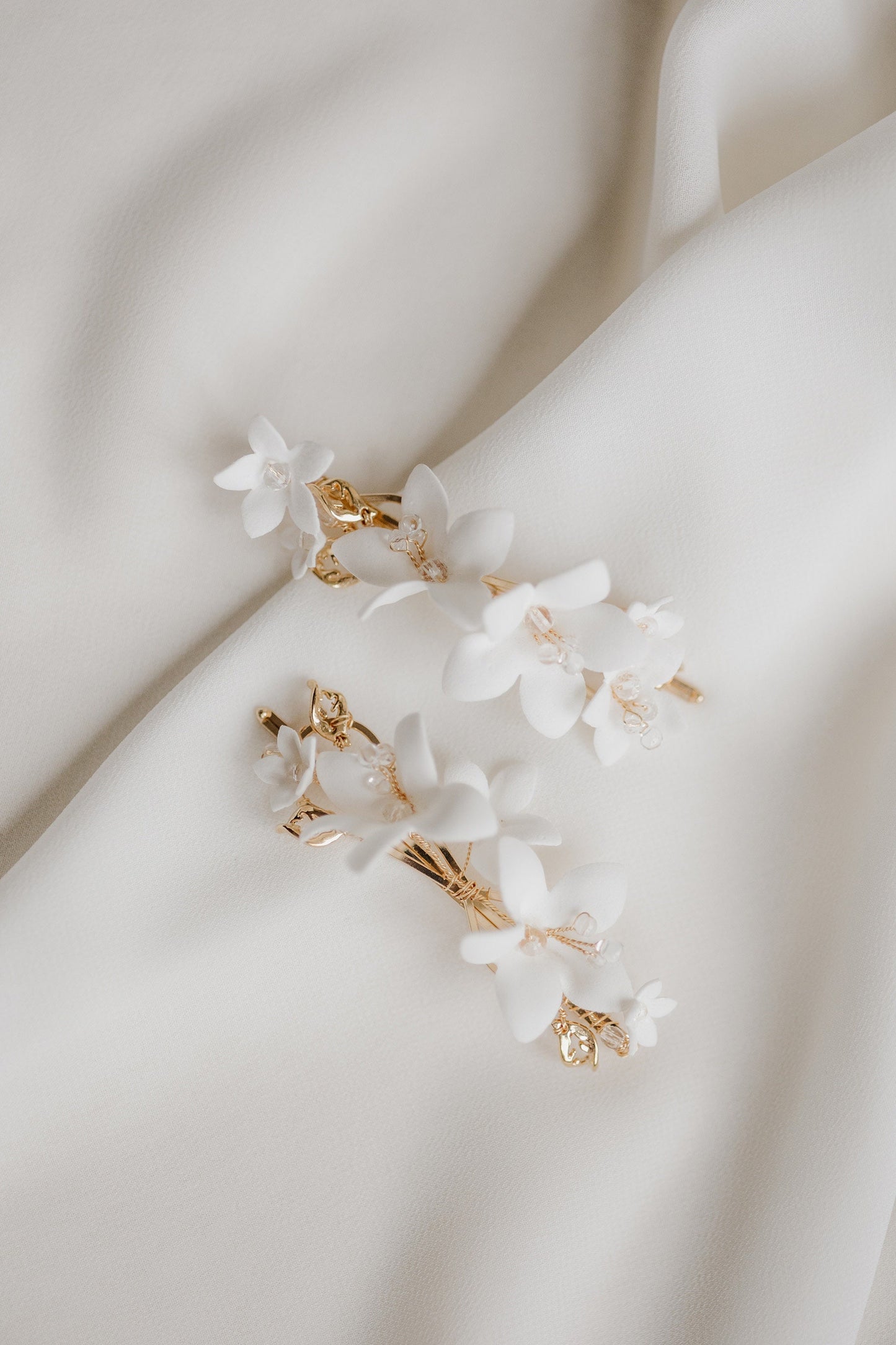 Helia - Blumen Hochzeit Haarspangen