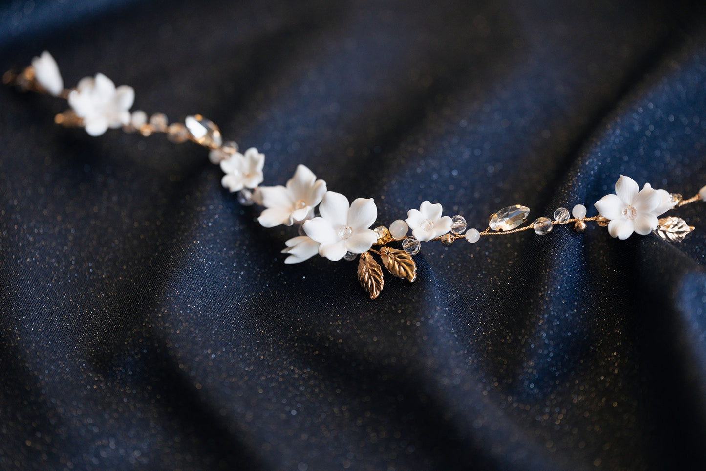 Clodin - Hochzeitshaarteil mit Blumen