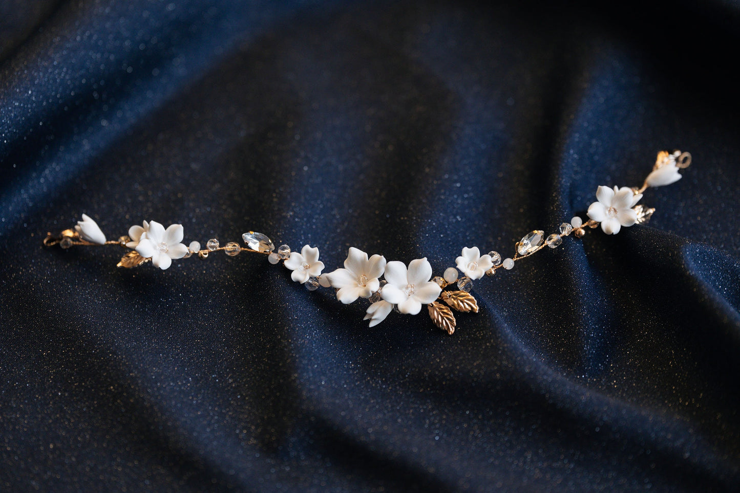 Clodin - Hochzeitshaarteil mit Blumen