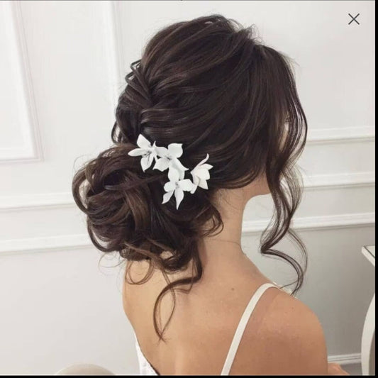 Florence – 2 Haarnadeln mit Blumenmotiv für die Hochzeit