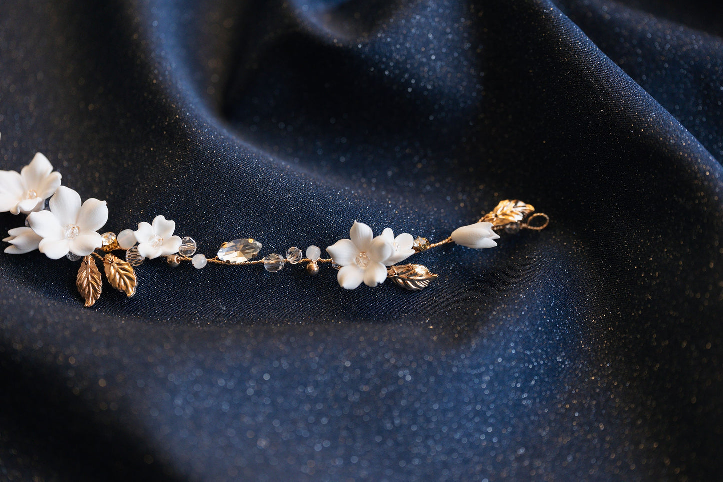 Clodin - Hochzeitshaarteil mit Blumen