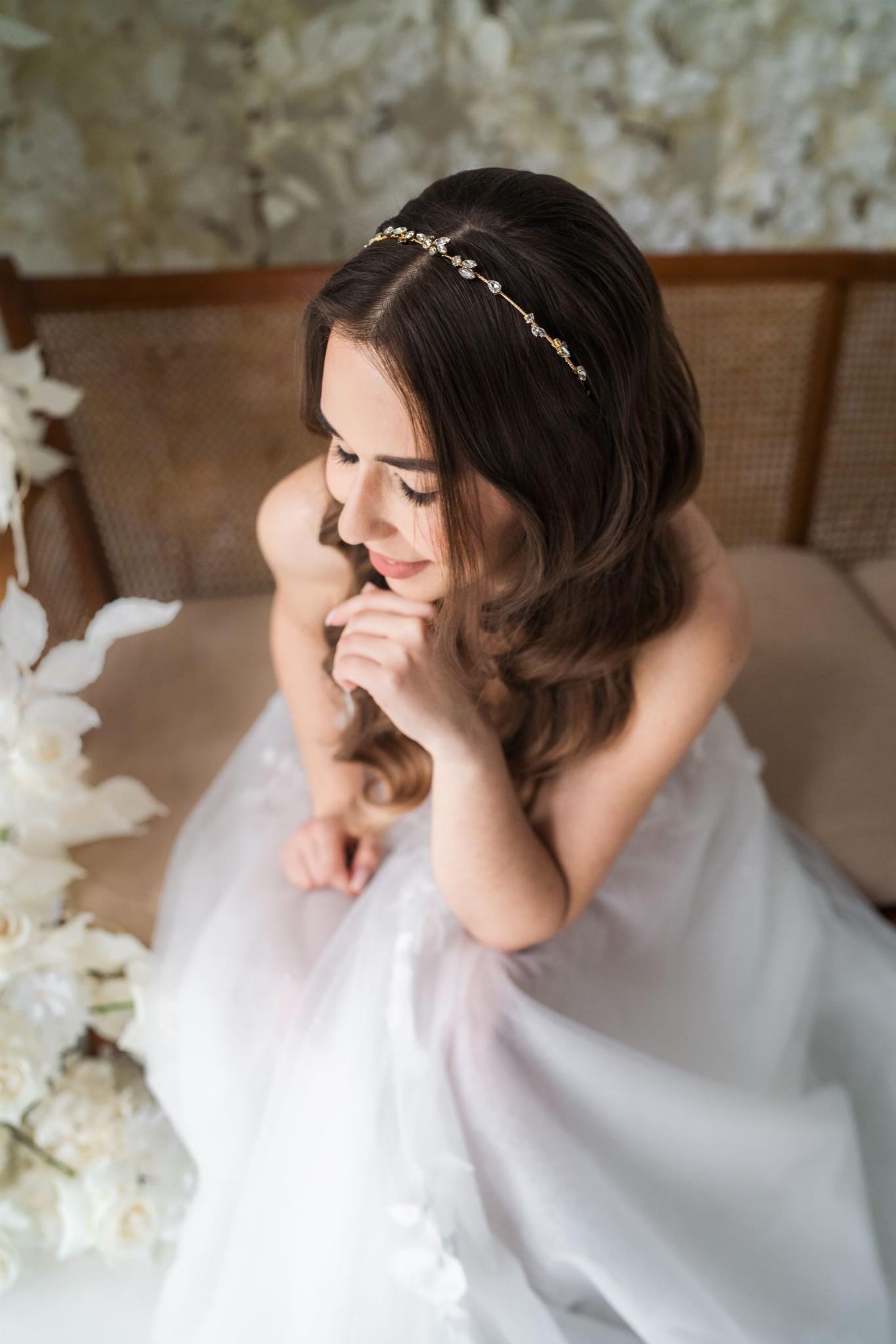 Sparkle – Dezente Tiara mit funkelnden Zirkoniasteinen