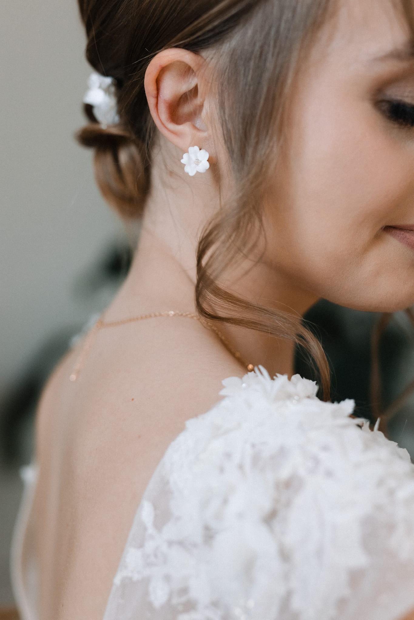 Mila Madlen – Hochzeitsohrringe &amp; Haarnadeln