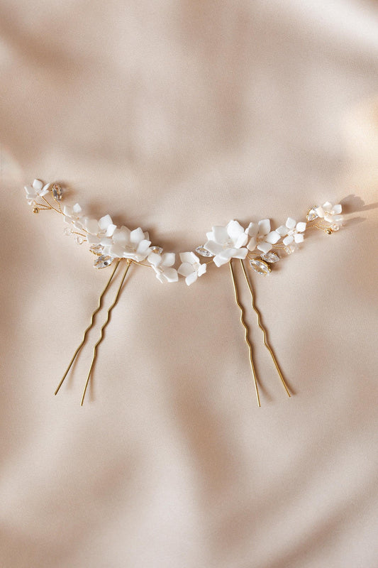 Agnes – Boho-Hochzeitshaarnadeln