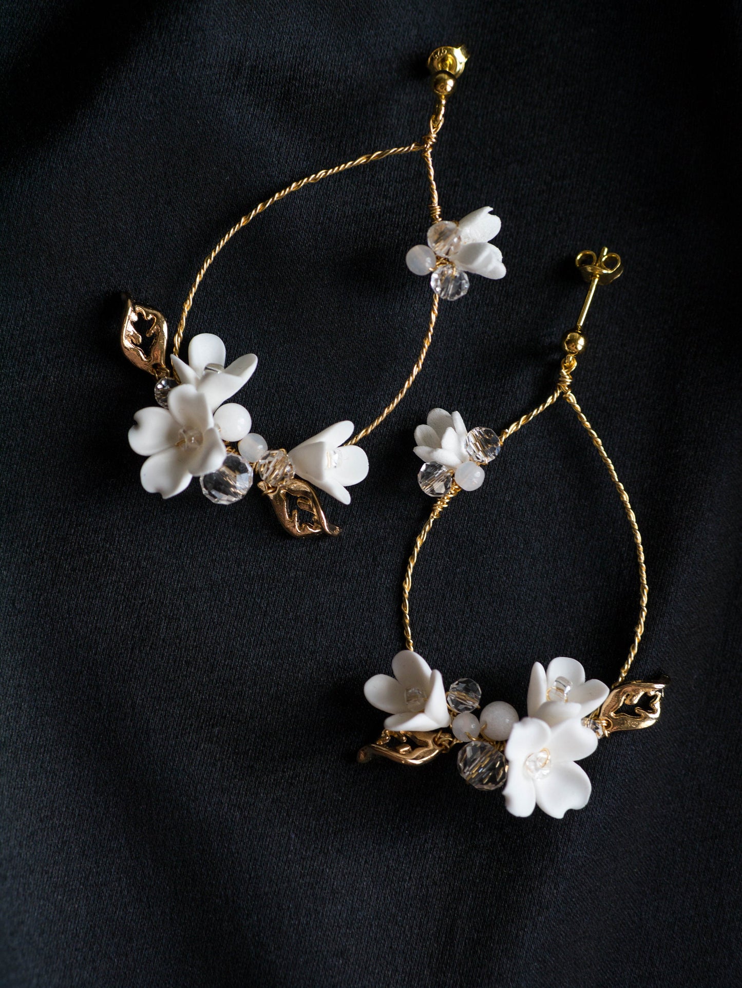 Sinn - Blumen Braut Ohrringe