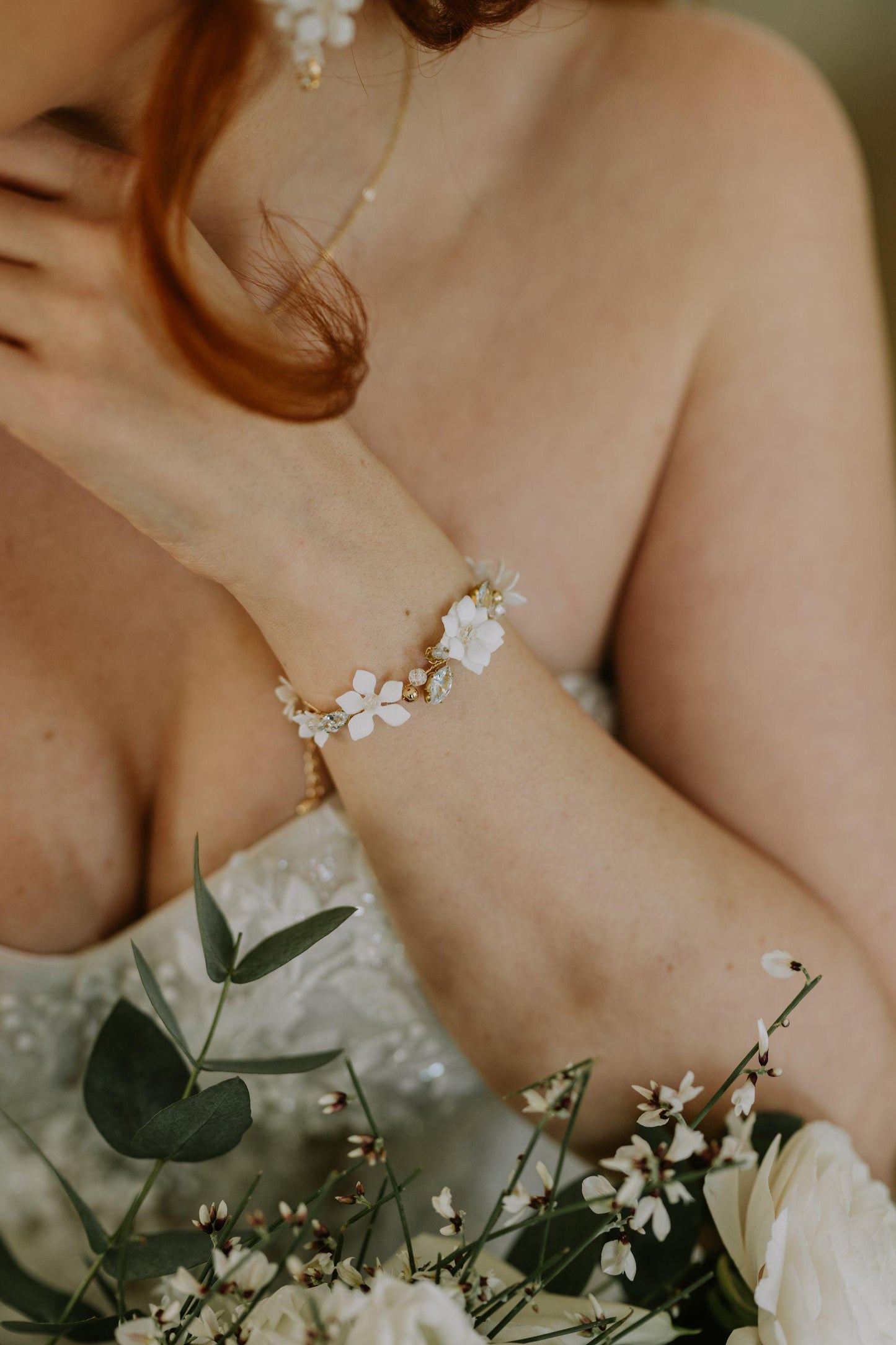 Agnes – Zartes Hochzeitsarmband für die Braut