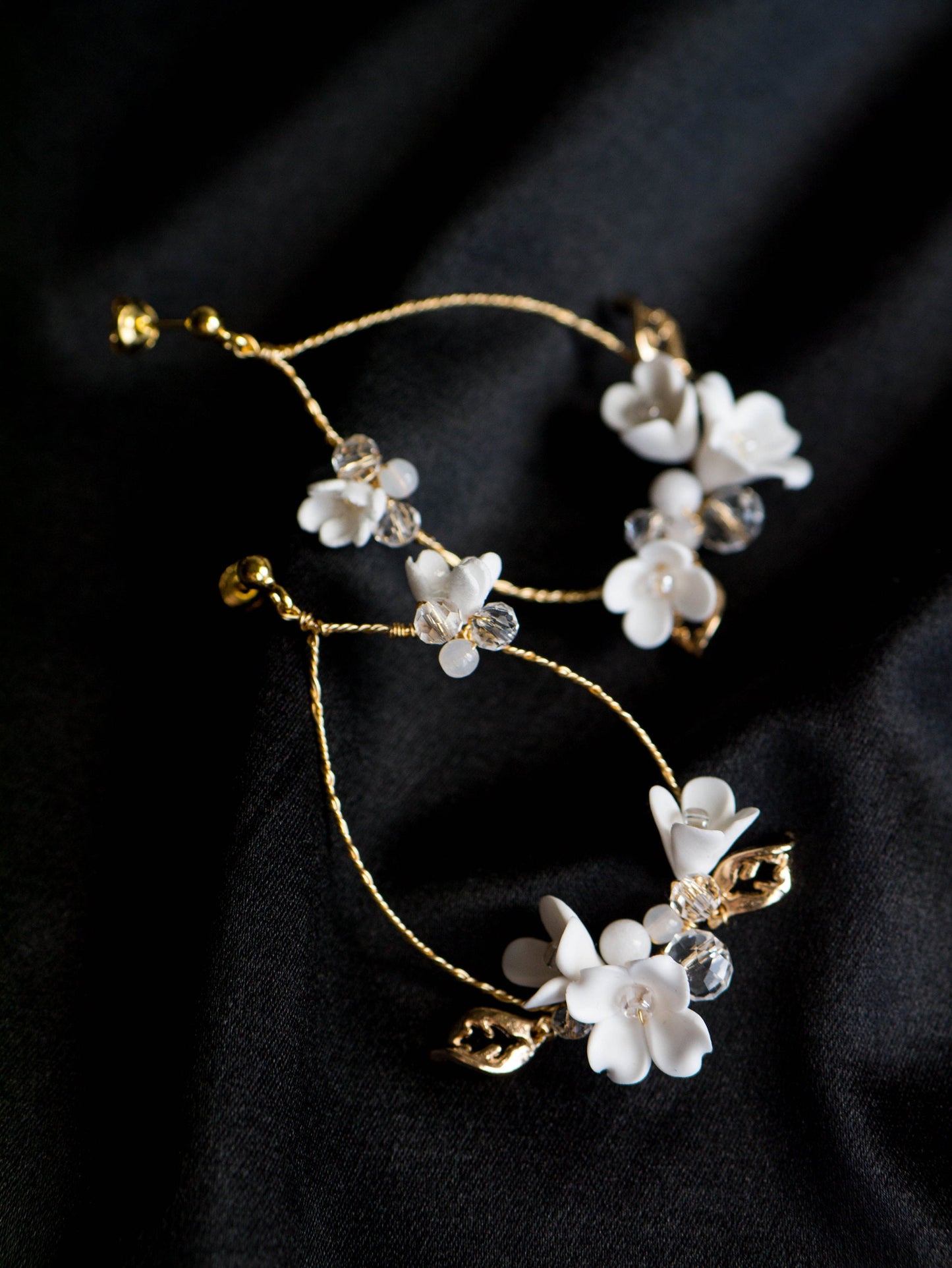Sinn - Blumen Braut Ohrringe