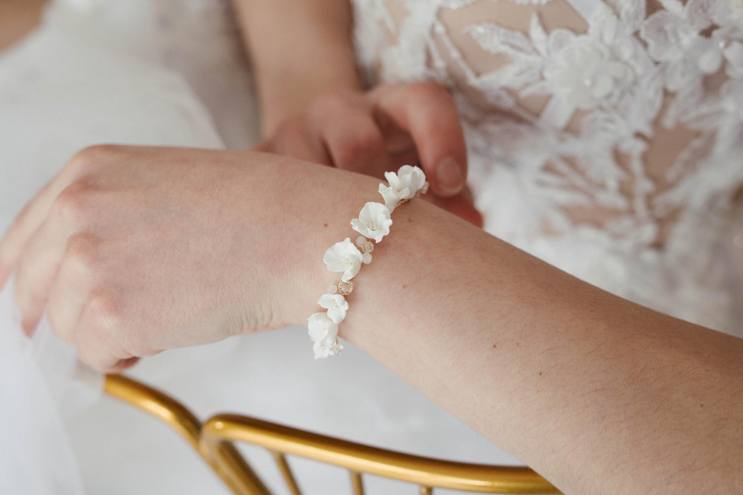 Elena - Blumen Hochzeitsarmband