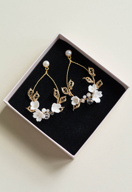 Rich Sinn – Blumen-Hochzeitsohrringe