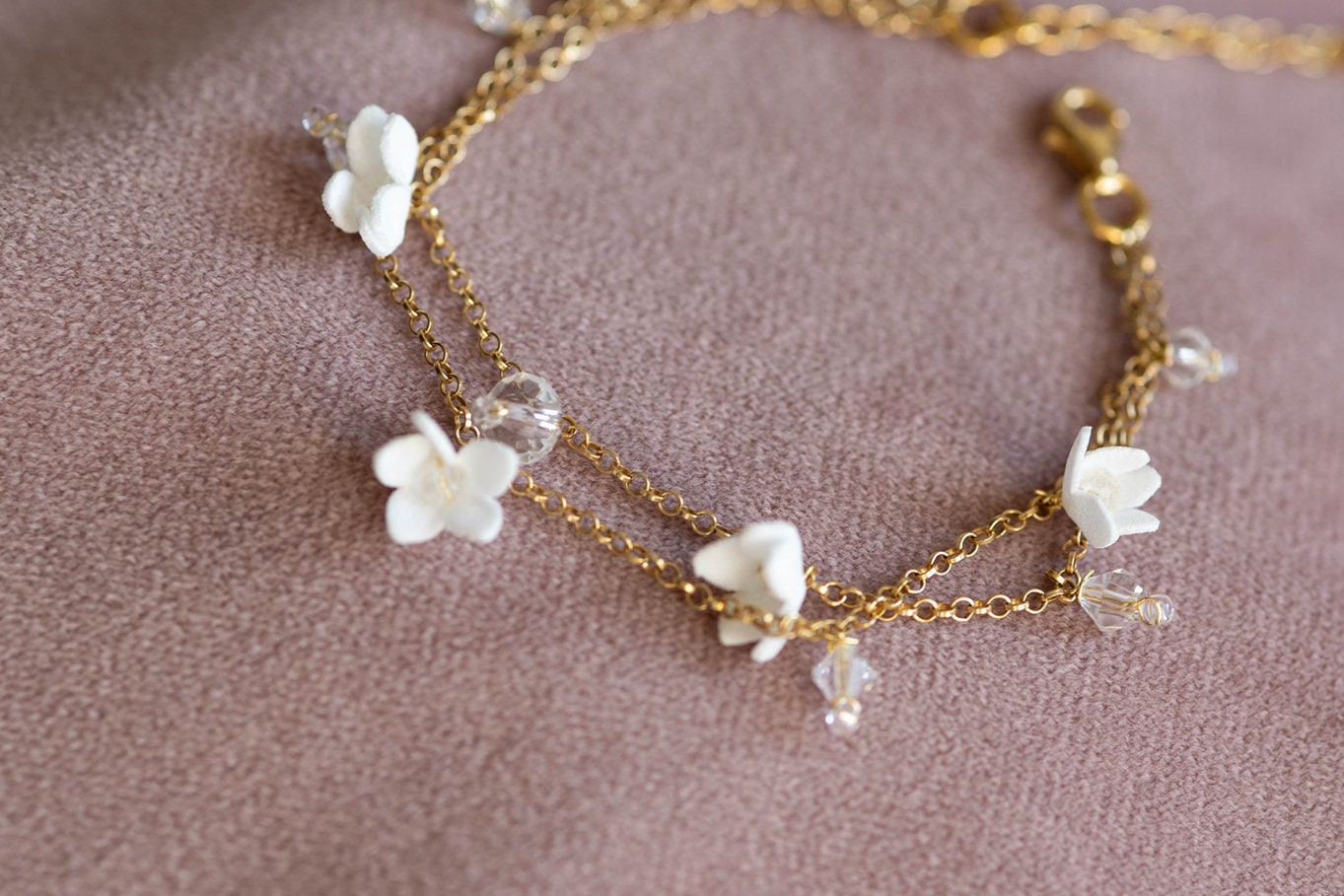 Helen Petite – Blumen-Hochzeitsarmband