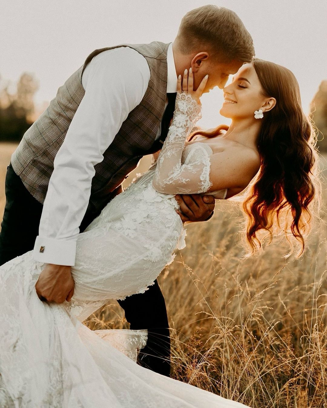 Stelka - Kleine Hochzeitsohrringe