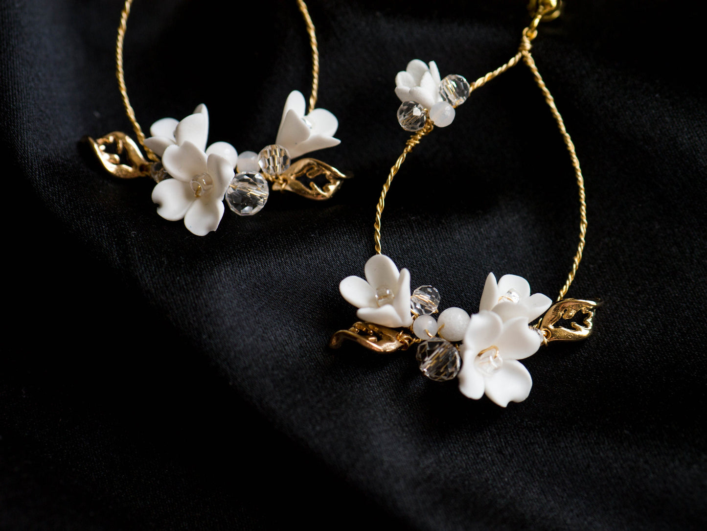 Sinn - Blumen Braut Ohrringe
