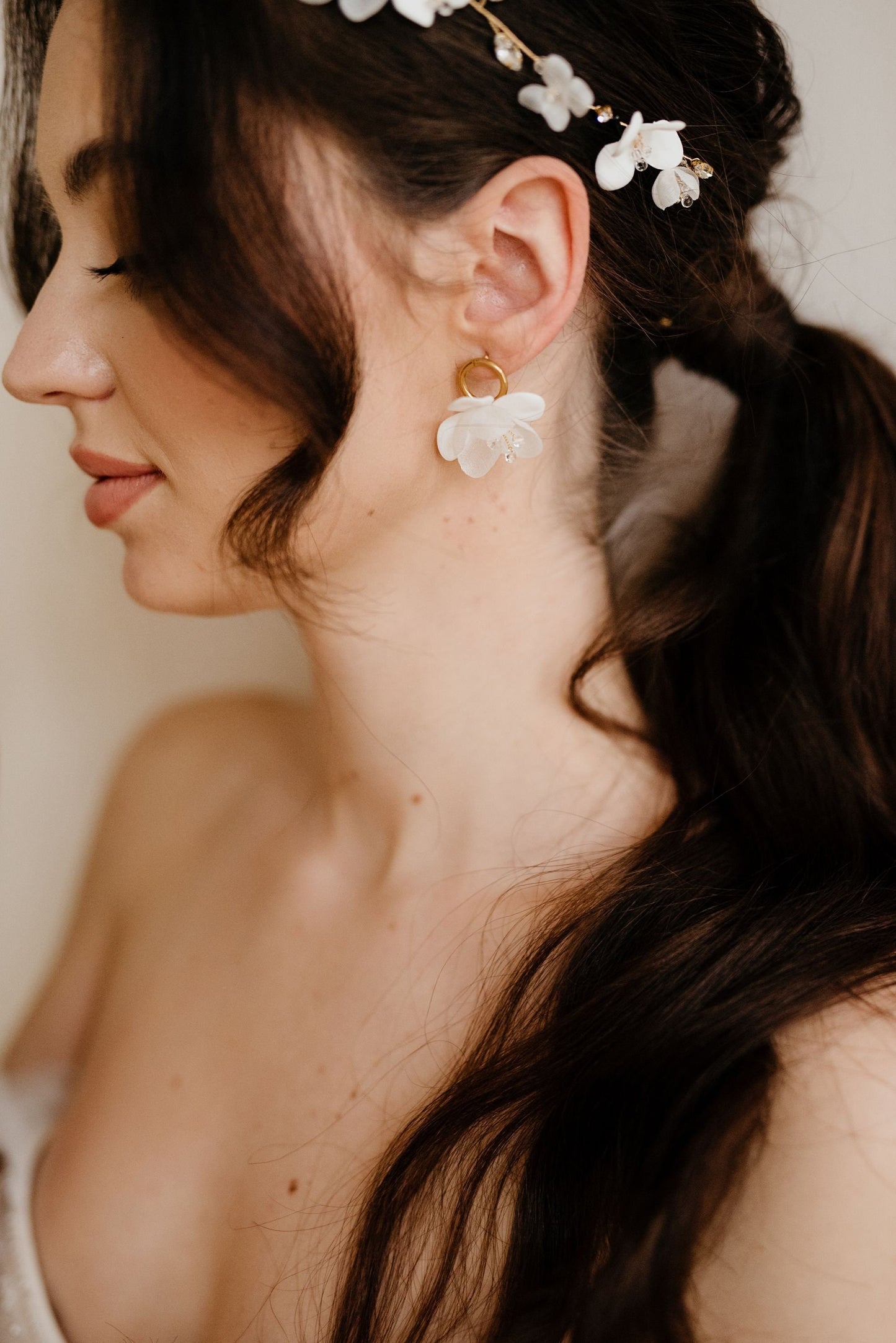 Stelka - Kleine Hochzeitsohrringe
