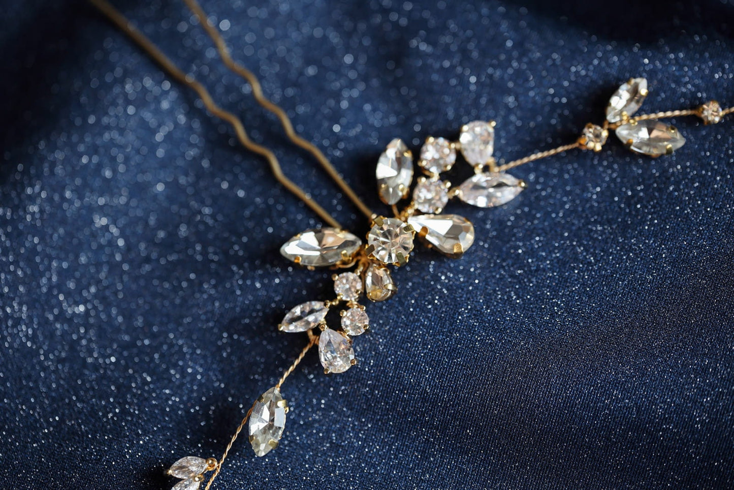Sparkle - Hochzeitshaarnadel mit Glitzer
