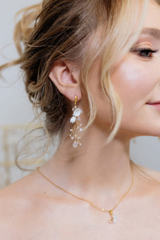 Elena - Boho Hochzeitsohrringe